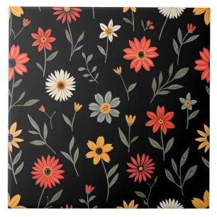 Popular Vintage Beautiful Floral Collection Tile