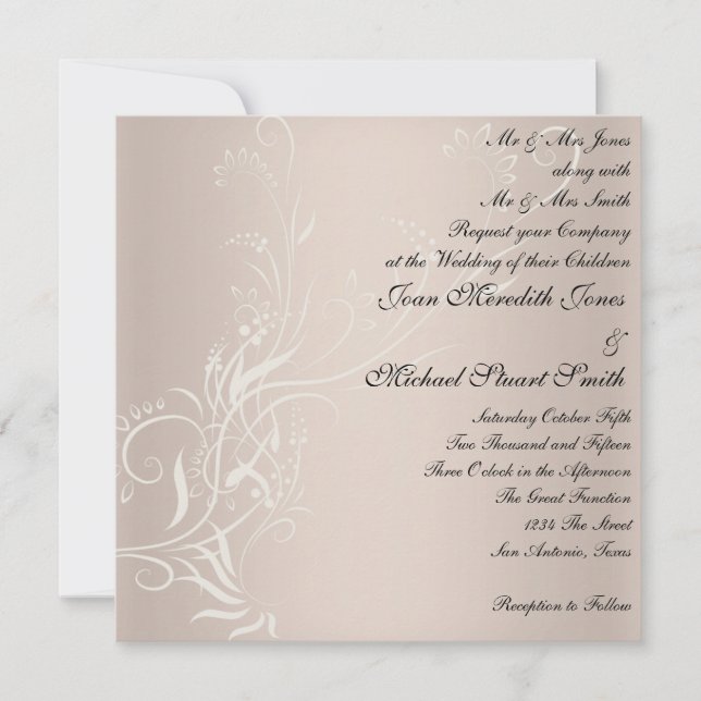 Popular Wedding Invitation (Front)