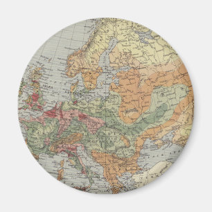 Population Density   European Map Magnet
