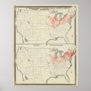 Population United States census Poster