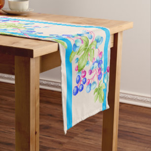 Porcelain Berries on a Table Runner