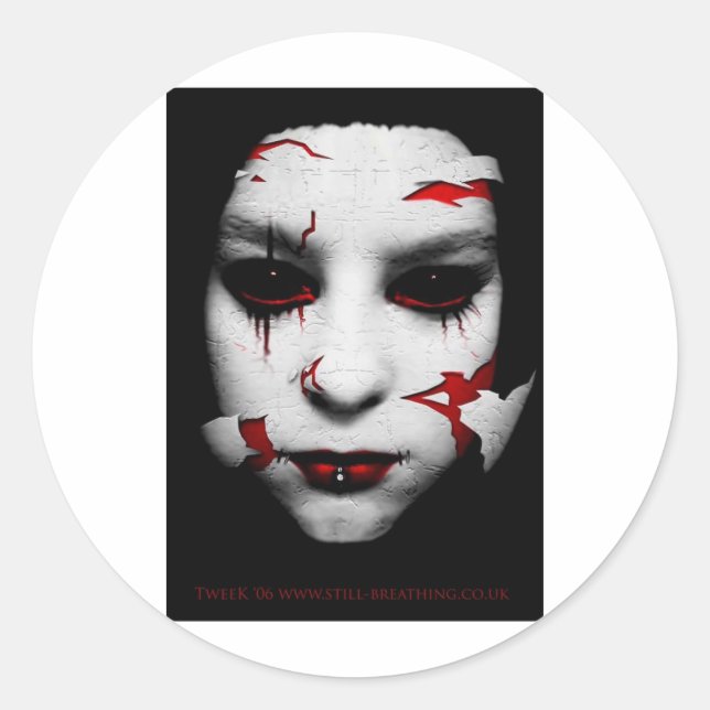 Porcelain Classic Round Sticker (Front)