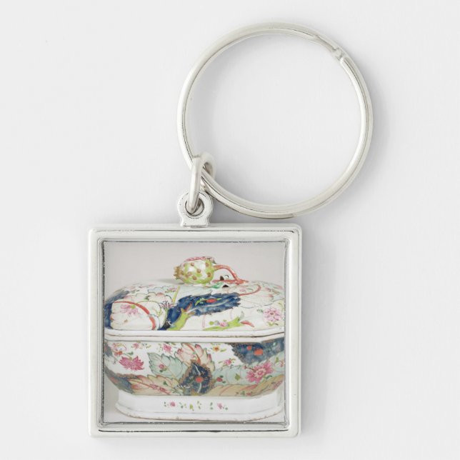 Porcelain dish, 18th century key ring (Front)