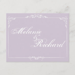 Porcelain Frame Lilac Invitation