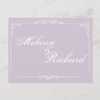 Porcelain Frame Lilac Invitation
