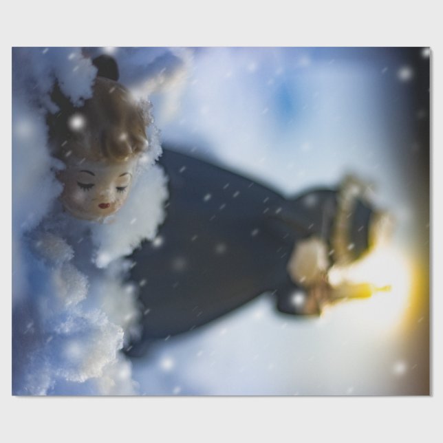 Porcelain in Snow X Wrapping Paper (Flat)
