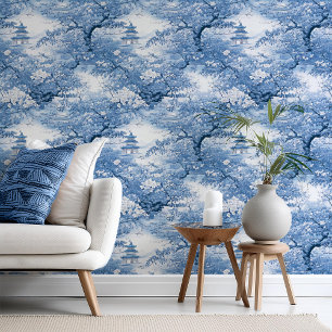 Porcelain-Inspired Chinoiserie Pattern ID1094 Wallpaper