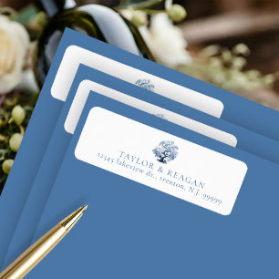 Porcelain-Inspired Chinoiserie Tree Motif ID1094