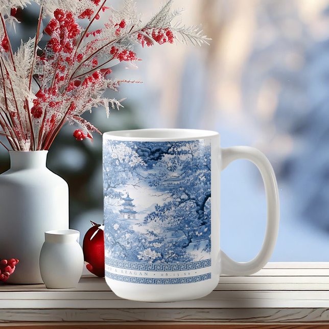 Porcelain-Inspired Chinoiserie Wedding ID1094 Coffee Mug (Creator Uploaded)