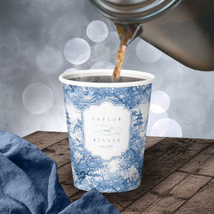 Porcelain-Inspired Chinoiserie Wedding ID1094 Paper Cups
