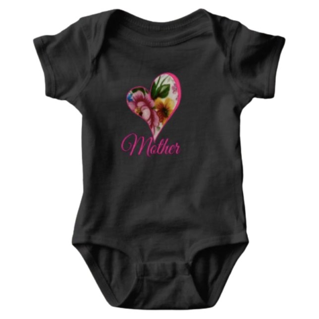 Porcelain Inspired Floral Baby Bodysuit (Creator Uploaded)