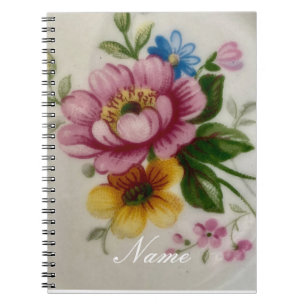 Porcelain Inspired Floral Notebook