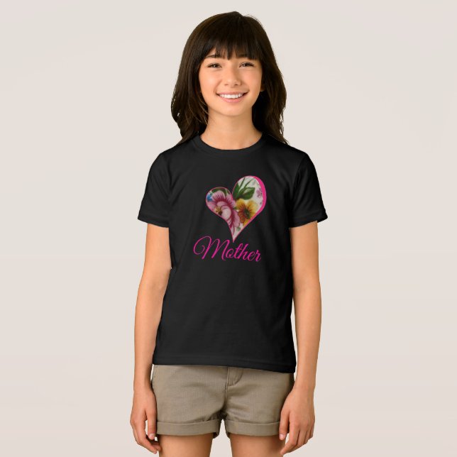 Porcelain Inspired Floral Tri-Blend Shirt (Front Full)