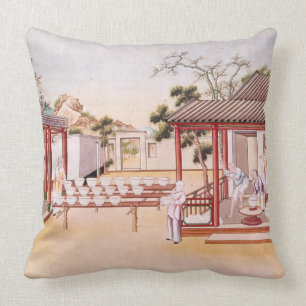Porcelain Making (w/c on paper) Cushion
