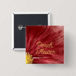 Porch Flower / Original / 15 Cm Square Badge