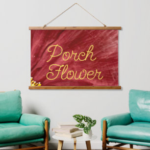 Porch Flower / Original / Hanging Tapestry