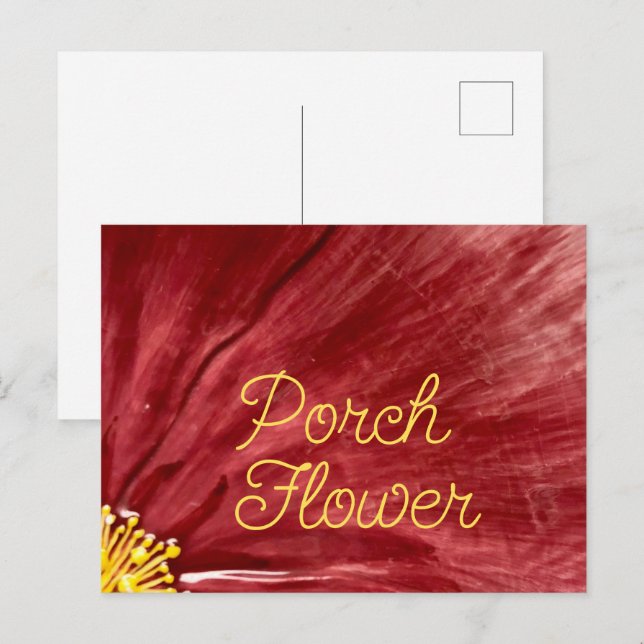 Porch Flower / Original / Postcard (Front/Back)