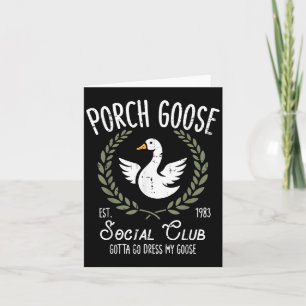 Porch Goose Social Club Funny Silly Animal Women M Card