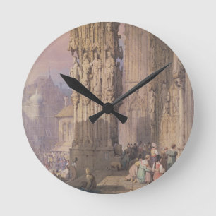 Porch of Regensburg Cathedral Round Clock