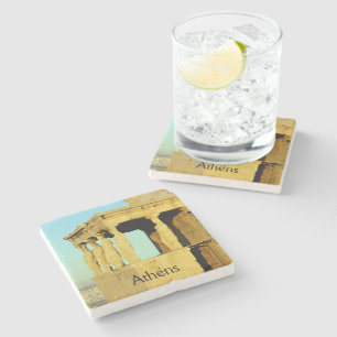 Porch of the Caryatids 1 Stone Coaster