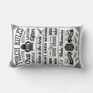 Porch Rules Lumbar Cushion