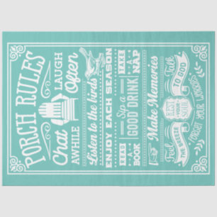 Porch Rules Tissue Paper