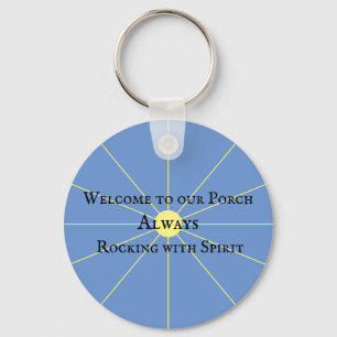 Porch Spirit Variation Blue Keychain