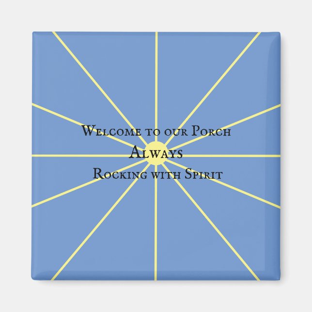 Porch Spirit Variation | Blue | Magnet (Front)