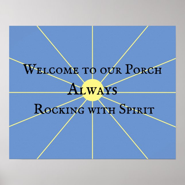 Porch Spirit Variation | Blue | Poster (Front)