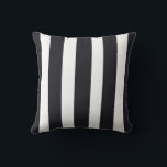 Porch Throw Pillow Elegant Black & White  Stripes<br><div class="desc">Porch Throw Pillow For Outdoor Patio - Elegant black and white striped outdoor pillow. Treat your patio chairs, bench, or garden set to a fresh new modern chic look, with these stylish outdoor pillows. Mildew resistant. Own this elegant chic throw pillow with black & white stripes NOW. Makes a great...</div>