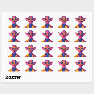 Porcine Beauty Square Sticker