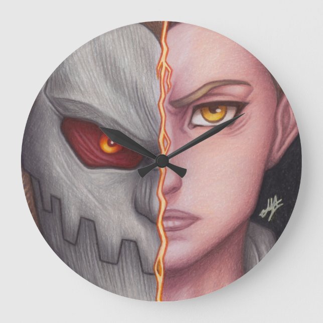 Porco Galliard ~ Jaw Titan Large Clock (Front)