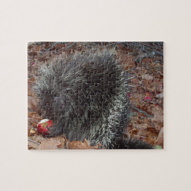Porcupine and Apple Jigsaw Puzzle (Horizontal)