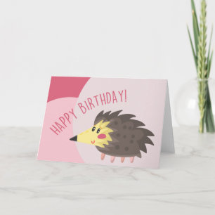Porcupine Birthday Card