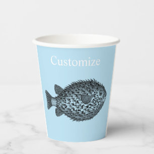 Porcupine blowfish  Thunder_Cove Paper Cups