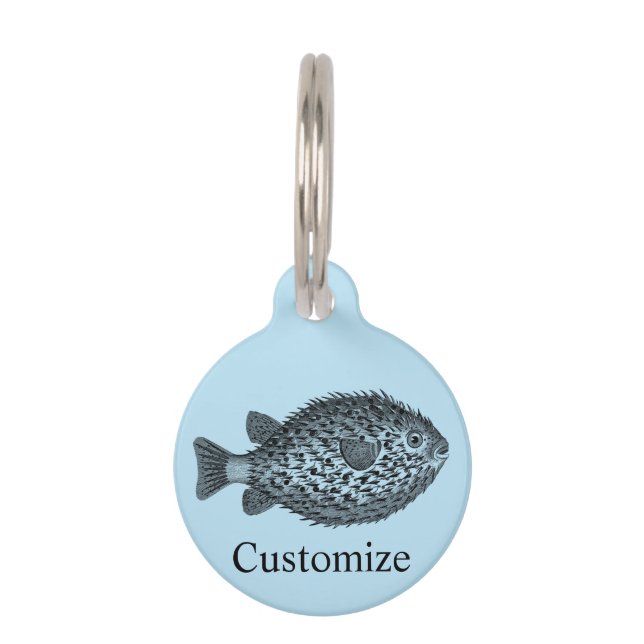 Porcupine blowfish  Thunder_Cove  Pet Tag (Front)