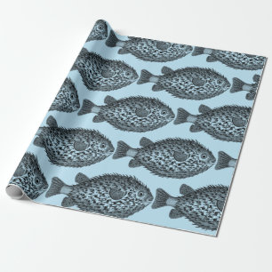 Porcupine blowfish  Thunder_Cove Wrapping Paper