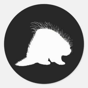 Porcupine Classic Round Sticker