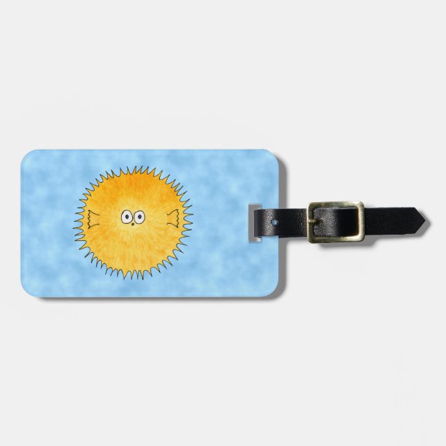 Porcupine Fish. Luggage Tag (Front Horizontal)