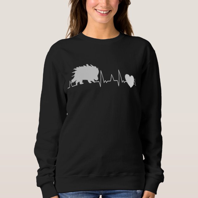 Porcupine Heartbeat 1 Sweatshirt (Front)