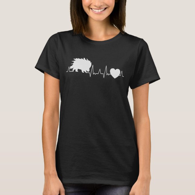 Porcupine Heartbeat 1 T-Shirt (Front)