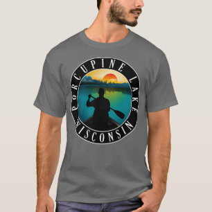 Porcupine Lake Wisconsin Canoeing T-Shirt