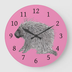 Porcupine Large Clock