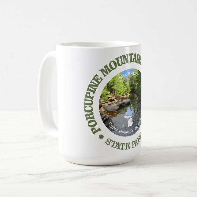 Porcupine Mountains Wilderness SP Coffee Mug (Front Left)