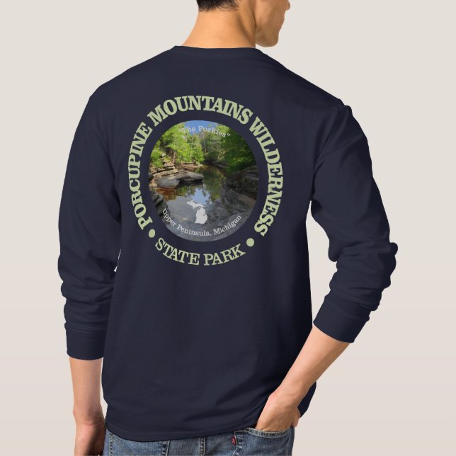 Porcupine Mountains Wilderness SP T-Shirt (Back)