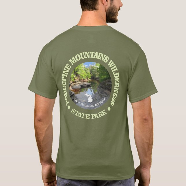 Porcupine Mountains Wilderness SP T-Shirt (Back)