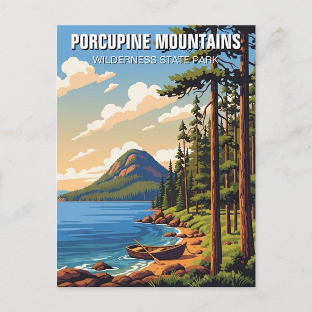 Porcupine Mountains Wilderness State Park Postcard (Front)