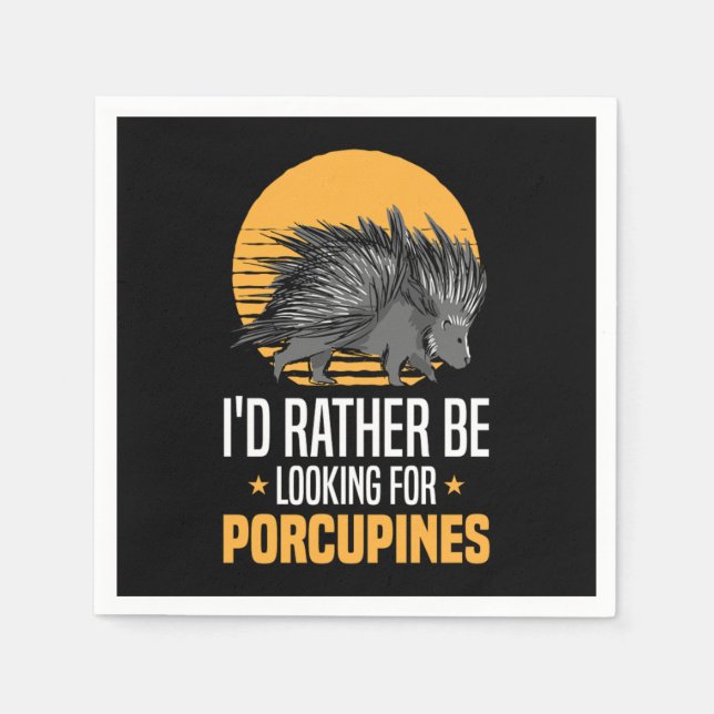 Porcupine Napkin (Front)