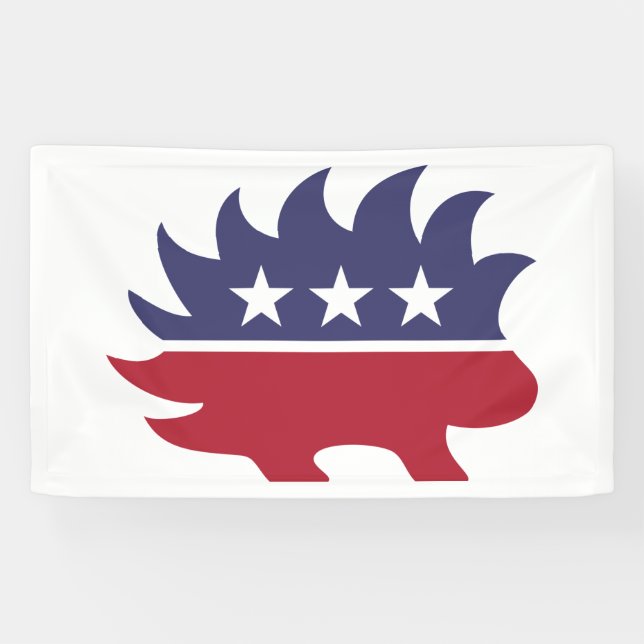Porcupine of the Libertarian Party Banner (Horizontal)