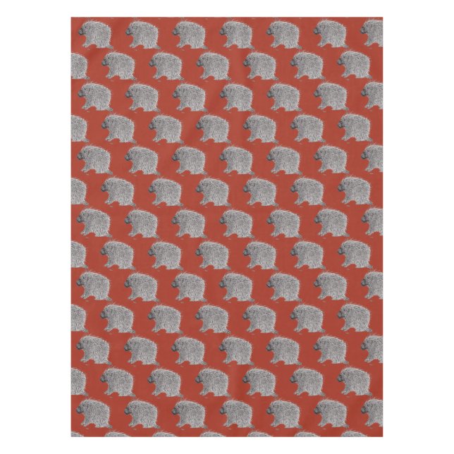 Porcupine Tablecloth (Front)